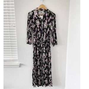 NWT Zara The Felicia Floral Casual Maxi Dress
